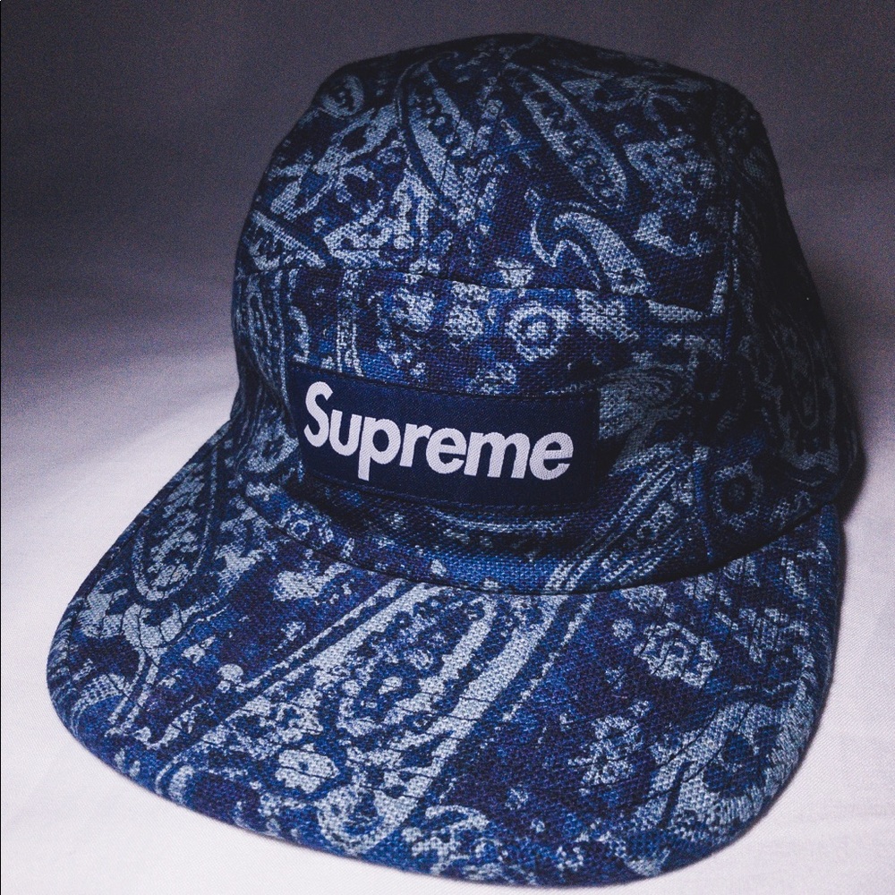 *Rare* Supreme Blue Paisley Camp Cap